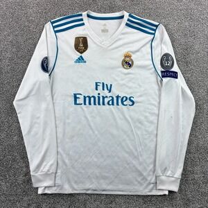Ronaldo #7 Real Madrid 2017-2018 Champions League Final Jersey Long Sleeve Large